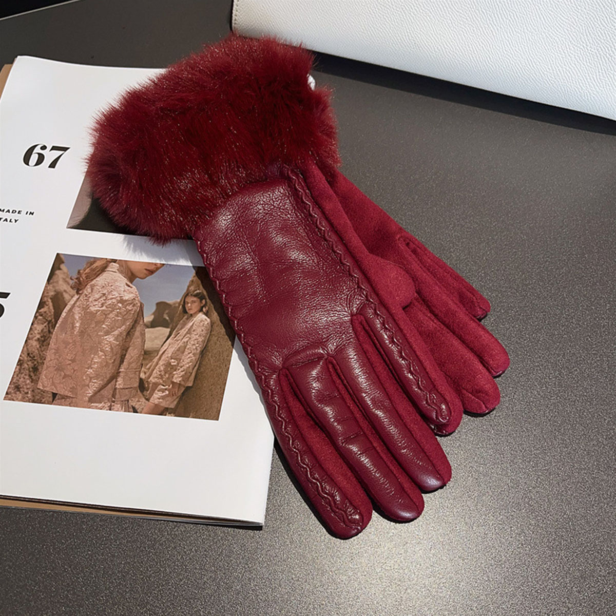 Women's Winter Luxury PU Leath - đánh giá và giá Leather Driving Glove